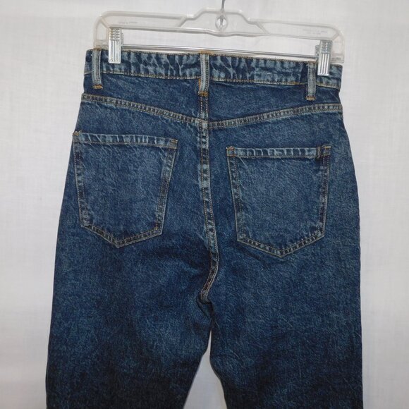 Buffalo David Bitton  27 Dark Stone Wash Distressed KRISTI Mom Jeans High Rise - Picture 11 of 13